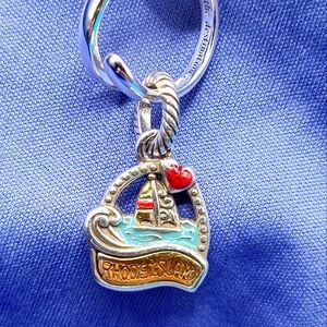 Brighton Charm Rhode Island Ocean State Charm! Sailboat on water!